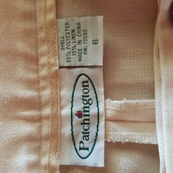 Patchington Capris Elastic on Waistband Linen Blend Beige Sz 6 - Picture 7 of 7